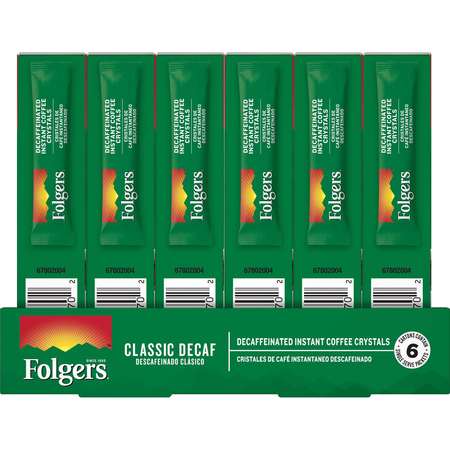 Folgers Folgers 0.07 oz. Decaffeinated Instant, PK72 2550020170